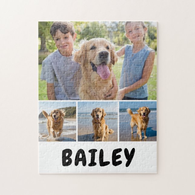 Dog Foto Collage Personalisiert Puzzle (Vertikal)