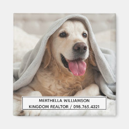 Dog Foto Custom Business Magnet