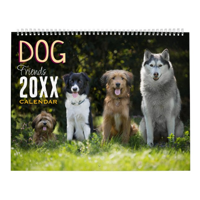 Dog Friends Wall Calendar 2026 Animals Kalender (Titelbild)