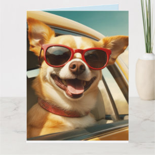 DOG FUNNY BIRTHDAY GREETING CARD KARTE