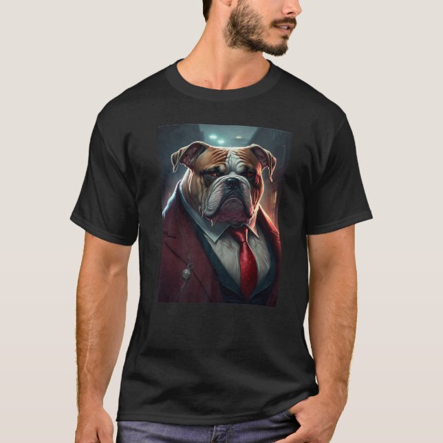 Dog Gangster must love dogs Premium T-Shirt (Vorderseite)