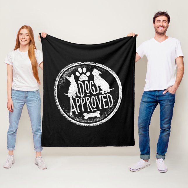 Dog genehmigt Fleece Blanket (Beispiel)