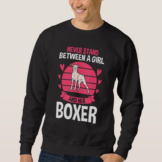 Dog German Boxer Sweatshirt (Vorderseite)
