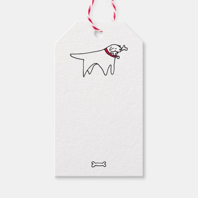 Dog-Geschenk-Tag Geschenkanhänger (Vorderseite)