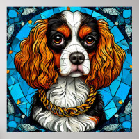Dog-gestanztes Glas-Portrait