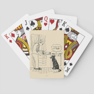Dog Getting Older Spielkarten