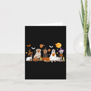 Dog Ghost Hexe Mummy Halloween Kostüme Männer Frau Karte