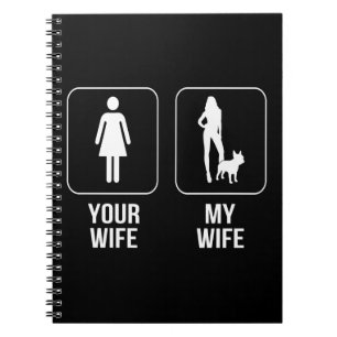 Dog Gift Your Wife - My Wife French Bulldog Notizblock