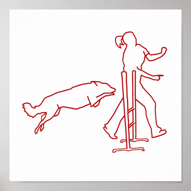 Dog Girl Agility Poster (Vorne)