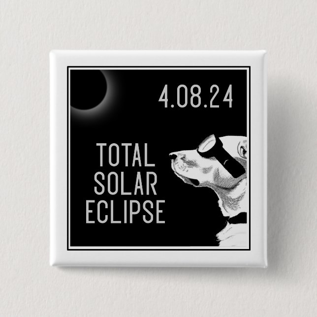 Dog Goggles Eclipse Button (Vorderseite)
