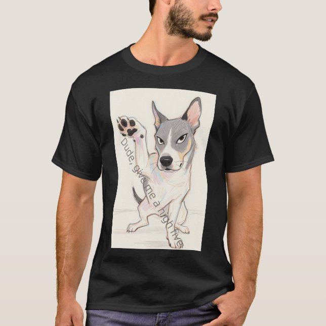Dog Graphic Men's T - Shirt (Vorderseite)