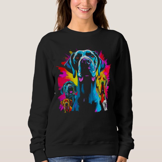 Dog Great Dane Family Sweatshirt (Vorderseite)