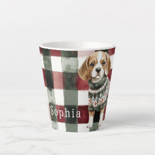 Dog Green Sweater Weihnachten Milchtasse