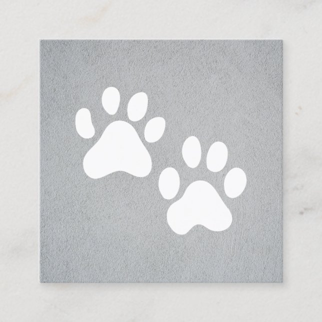 Dog Groomer | Ausbilder | Paare Quadratische Visitenkarte (Vorderseite)