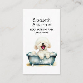 Dog Groomer Bichon Frise Visitenkarte