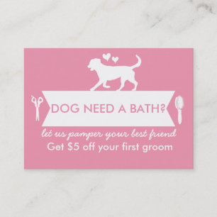 Dog Groomer Business Card - Personalizable Visitenkarte