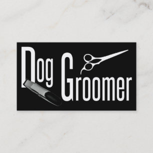 Dog Groomer Business Card Visitenkarte
