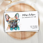 Dog Groomer Funny Puppy Pet French Bulldog Visitenkarte<br><div class="desc">Mit diesen eleganten und niedlichen, französischen Bulldoggen Welpendesignkarten und den passenden Accessoires können Sie Ihr Hund-/Haustierpflege-Geschäft abschließen. Personalisieren Sie Ihre Daten mit dem Namen des Geschäftsinhabers, dem Namen des Firmennamens und den Kontaktdaten. Ideal für Hundeschuhwanderer, Hundepfleger, Haustiersitter und alle Geschäfte, die mit der Haustierpflege zu tun haben." Die Visitenkarte ist...</div>