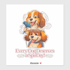 Dog Groomer für einen Dog-Friseur Groomer Aufkleber