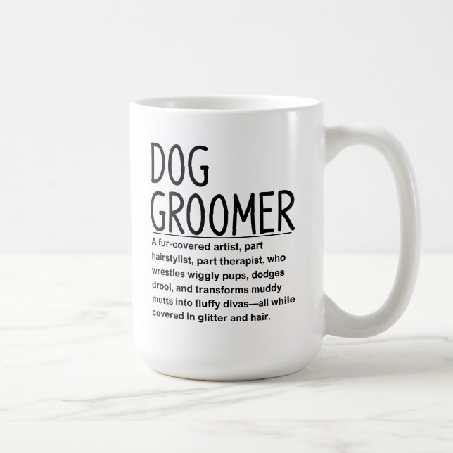 Dog groomer kaffeetasse (Rechts)