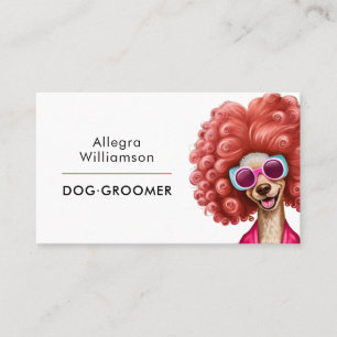 Dog Groomer QR Code Fun Business Card Visitenkarte