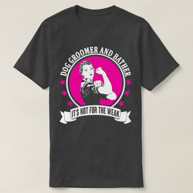 Dog Groomer und Bather T-Shirt (Design vorne)