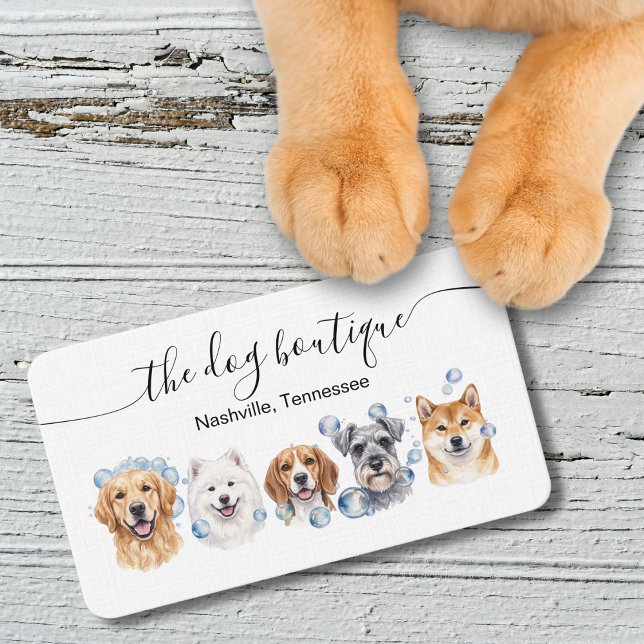 Dog Grooming Business Card  Visitenkarte (Dog grooming)
