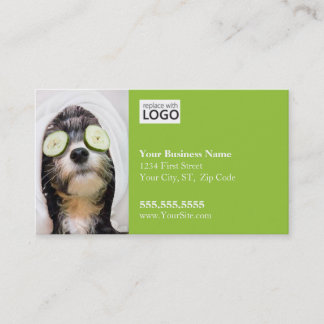 Dog Grooming Business Card-Wellness-Center2 Visitenkarte
