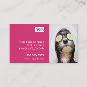 Dog Grooming Business Cards - Wellness-Center Desi Visitenkarte