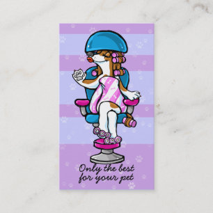 Dog Grooming Business Salon Groomer Marketing Visitenkarte