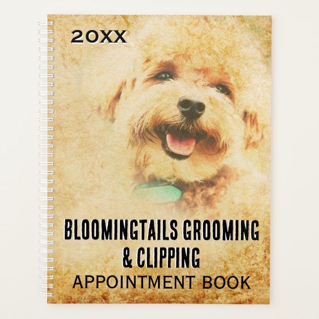 Dog Grooming Business Termin Buchplaner Planer (Vorderseite)