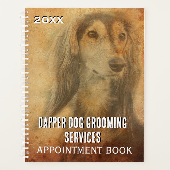 Dog Grooming Business Termin Buchplaner Planer (Vorderseite)