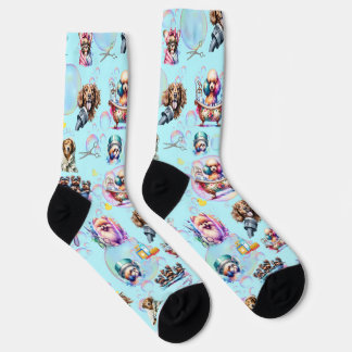 Dog Grooming Crew Socks Socken
