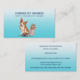 Dog Grooming Dog Wellness-Center Business Card Terminkarte