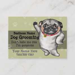 Dog Grooming Promoting Marketing Vorlage Visitenkarte