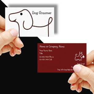 Dog Grooming Service-Visitenkarten Visitenkarte