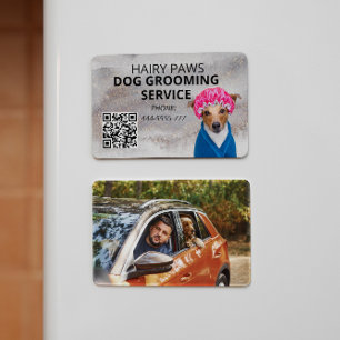 Dog Grooming Service Wasserfarbengeschäft Magnet