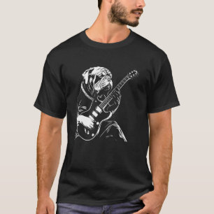 Dog Guitarist Guitar - Boerboel Vater Mama T-Shirt