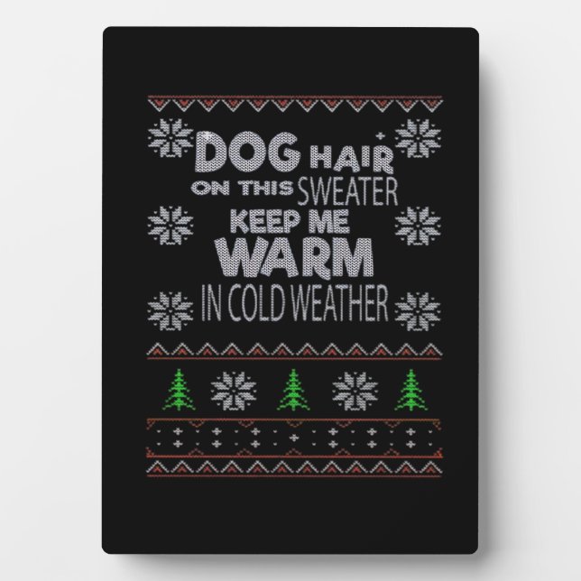 Dog Hair Christmas Sweater Essential T-Shirt Fotoplatte (Vorderseite)