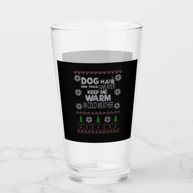 Dog Hair Christmas Sweater Essential T-Shirt Glas (Vorderseite)