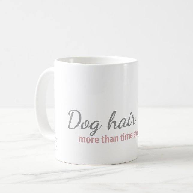 Dog Hair Heals Mug - Comfort Gift for Dog Lovers Kaffeetasse (Vorderseite Links)