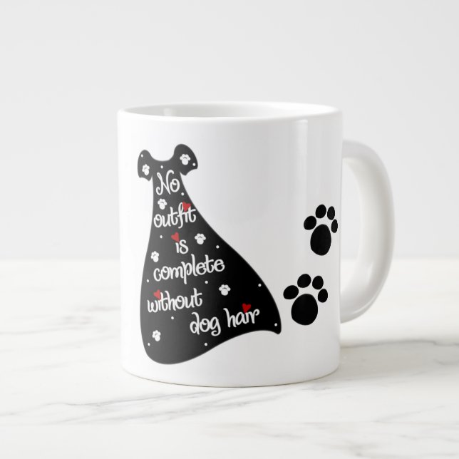Dog Hair - Jumbo-Tasse (Vorderseite Rechts)