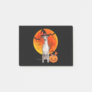 Dog Halloween Whippet Jack O Lantern Pumpkin T-Shi Post-it Klebezettel