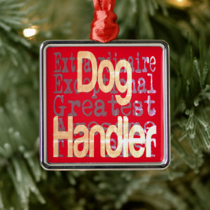 Dog Handler Extraordinaire Ornament Aus Metall