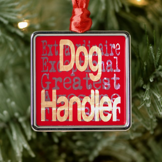 Dog Handler Extraordinaire Ornament Aus Metall (Baum)