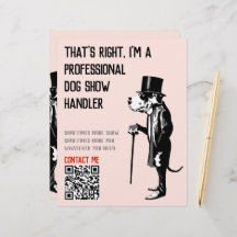 Dog Handler Werbeaktion Großes Dan Illustration