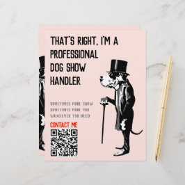 Dog Handler Werbeaktion Großes Dan Illustration