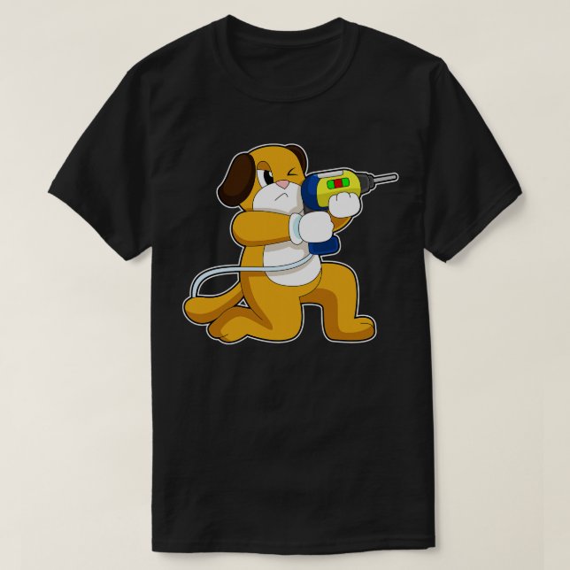 Dog Handyman Drill T-Shirt (Design vorne)
