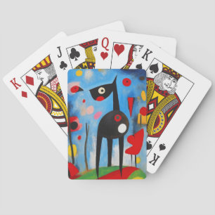 Dog Harmony: Eine Ode an Joan Miró Spielkarten