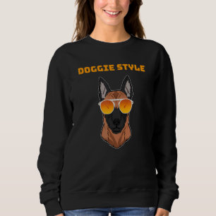 Dog Ideas Doggie Style Coole Sonnenbrillen Hundgeg Sweatshirt